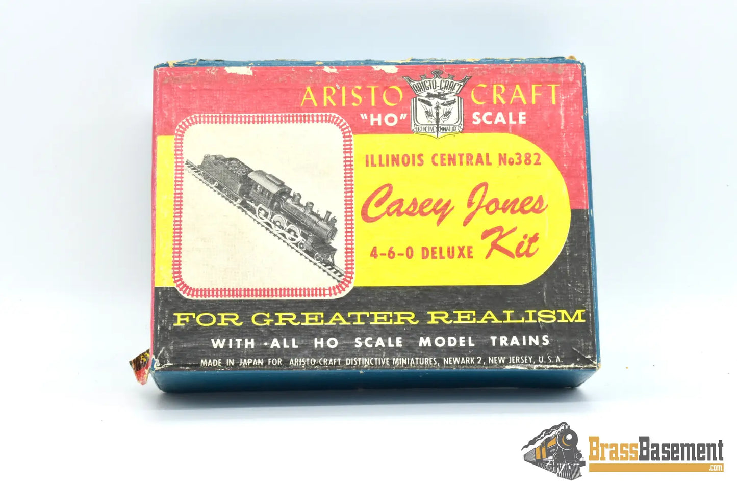 Ho Brass - Aristo Craft Icrr Casey Jones #382 Deluxe Kit Original Box Steam