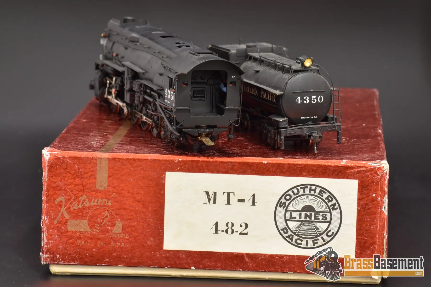 Ho Brass - Balboa Southern Pacific Sp Mt - 4 4 - 8 - 2 Nice Custom Paint Steam