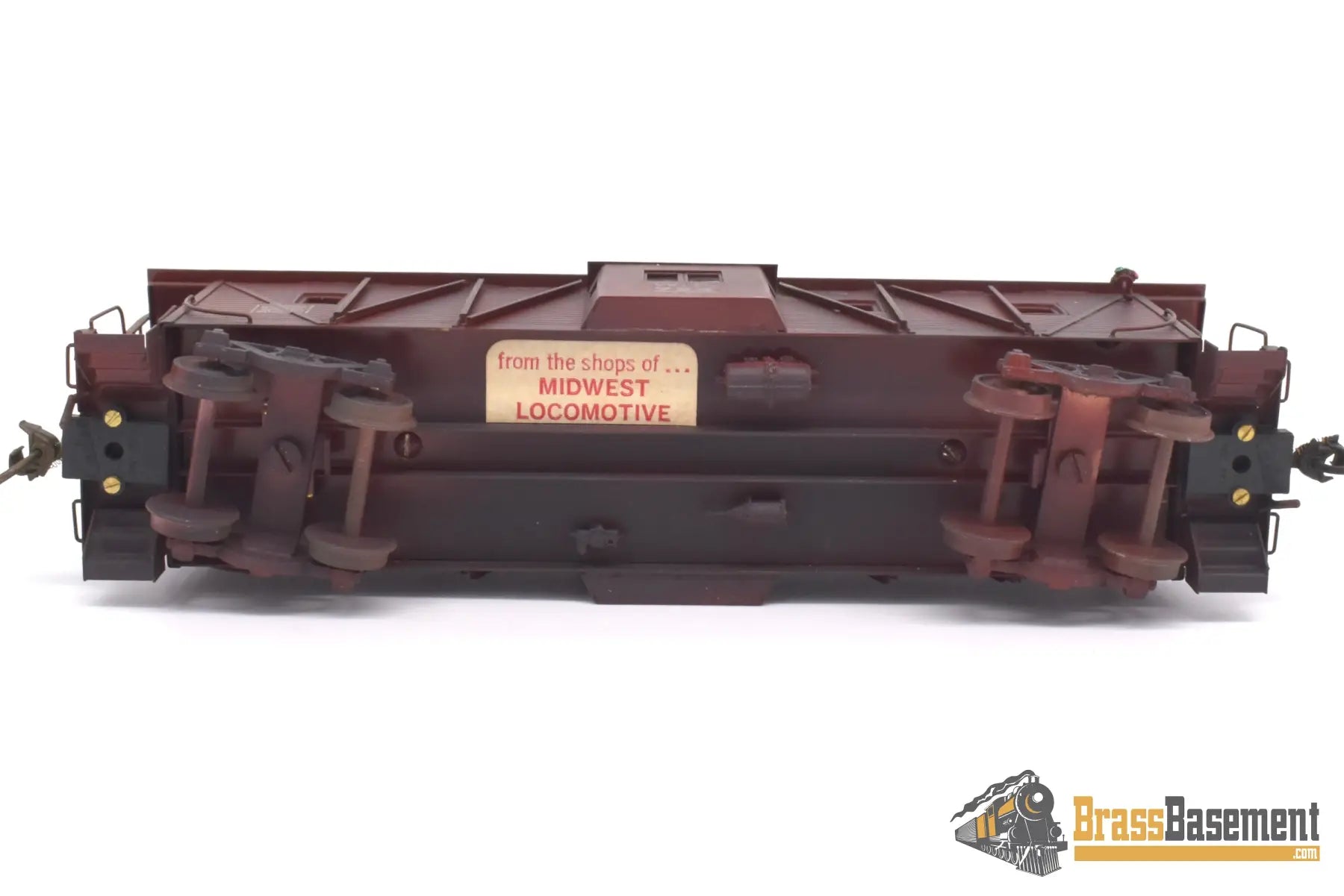 Ho Brass - Balboa Western Pacific Wp Outside Braced Bay Window Caboose Custom Paint Freight