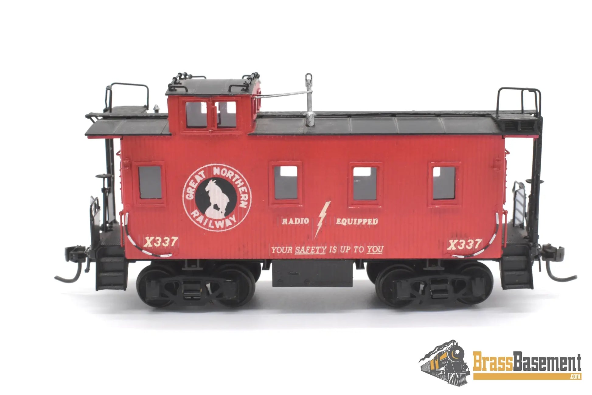 Ho Brass - Beaver Creek Great Northern Gn Wood Caboose X337 Std. Windows F/P