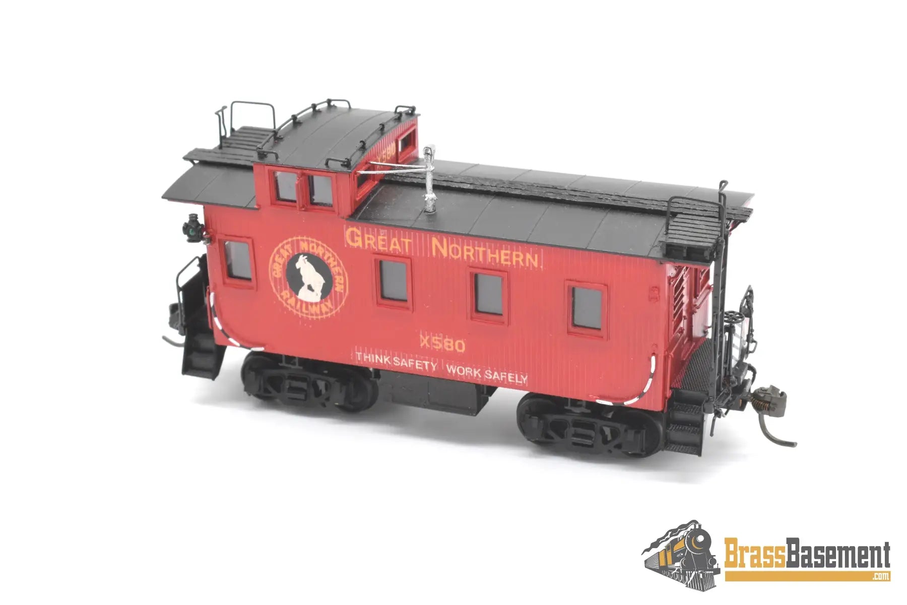 Ho Brass - Beaver Creek Great Northern Gn Wood Caboose X580 Extended Windows F/P