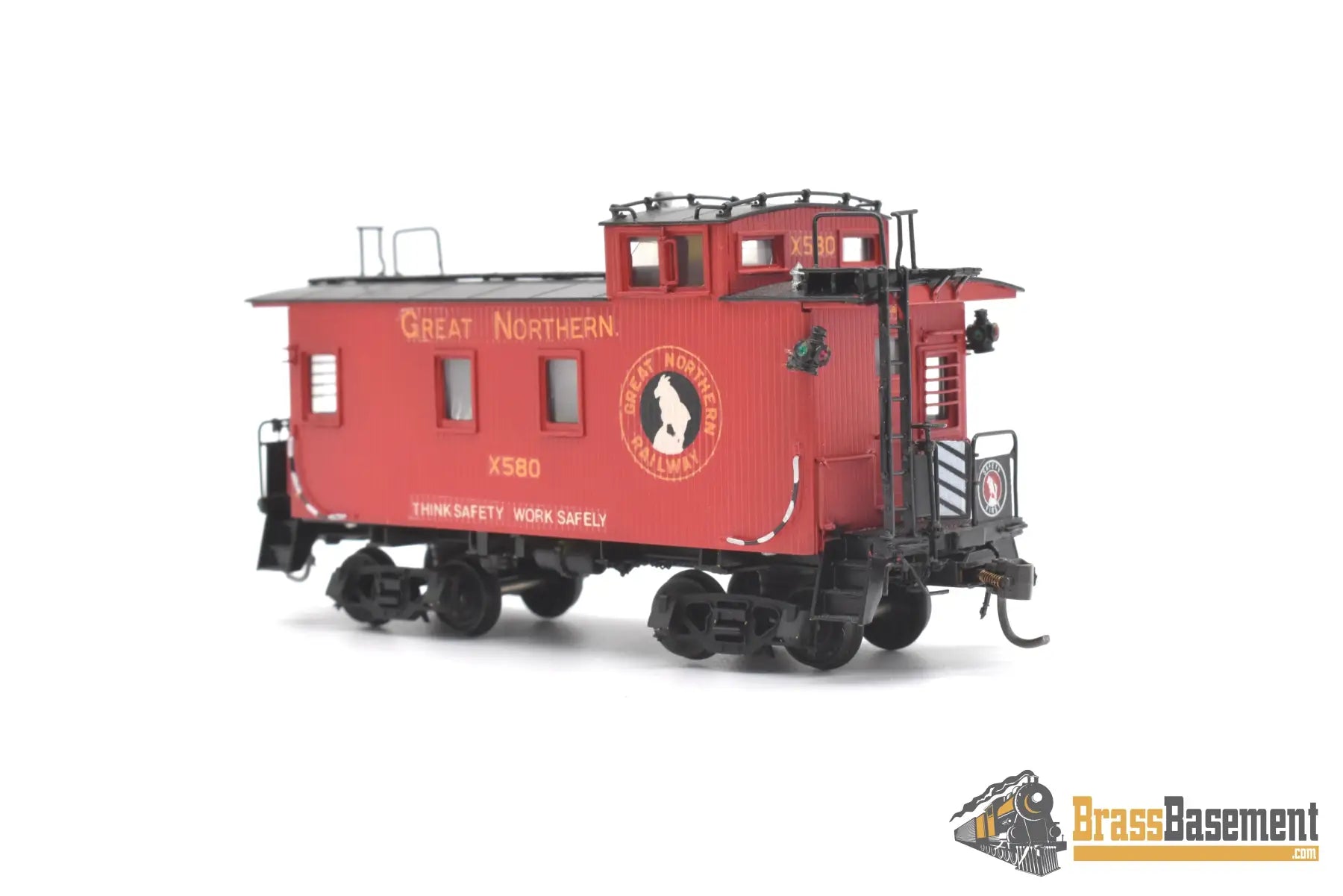 Ho Brass - Beaver Creek Great Northern Gn Wood Caboose X580 Extended Windows F/P