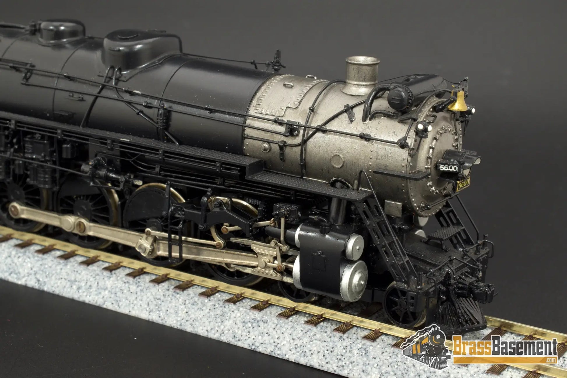 Ho Brass - Birthmark Cb&Q Burlington O - 5 4 - 8 - 4 Omi Pilot Model One Of Pro Paint Steam