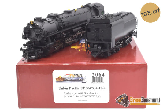 Ho Brass - Bli 2064 Union Pacific 4 - 12 - 2 Painted Unlettered W/ Standard Cab Steam