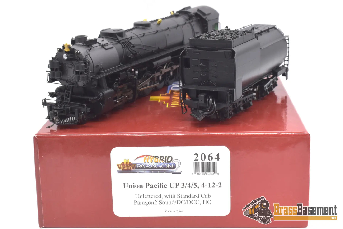 Ho Brass - Bli 2064 Union Pacific 4 - 12 - 2 Painted Unlettered W/ Standard Cab Steam