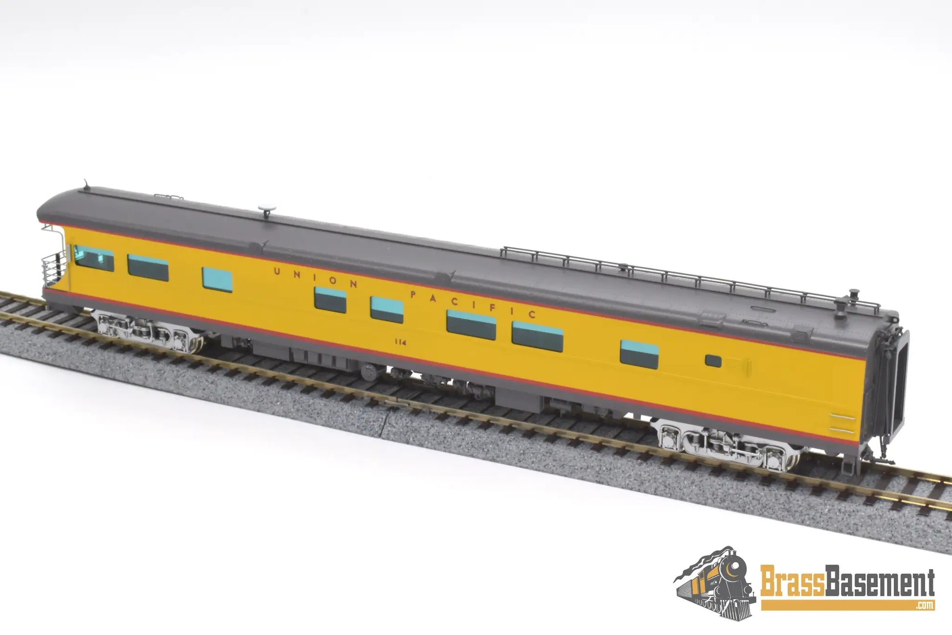 Ho Brass - Cascade Models Up Union Pacific Business Car #114 Boyd Reyes C/P Soundcar Installed