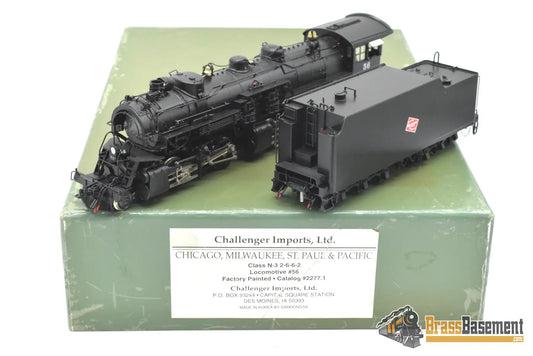 HO Brass - Challenger #2277.1 Milwaukee Road N-3 2-6-6-2 #56 - F/P SUPERB MODEL Steam