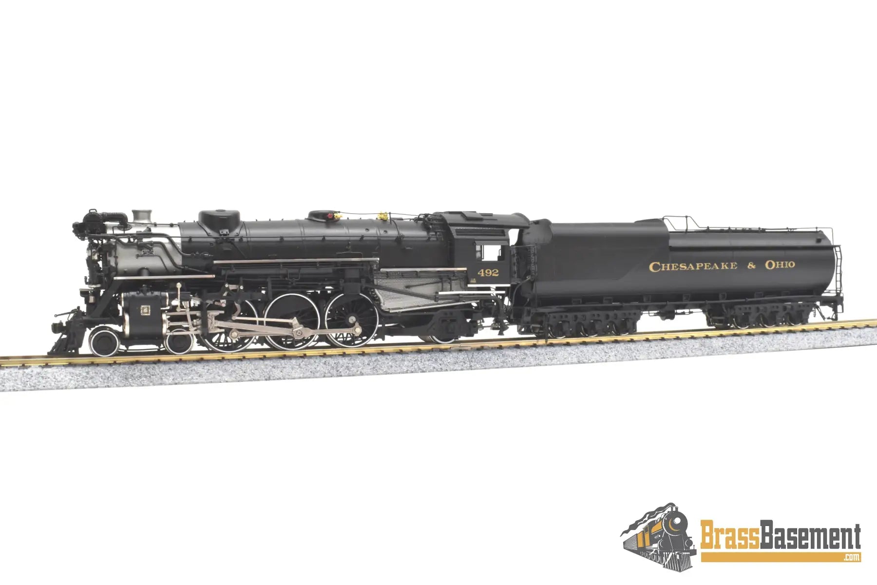 Ho Brass - Challenger Imports Chesapeake & Ohio C&O F-19 4-6-2 Pacific #492 Elesco Fwh Fp Steam