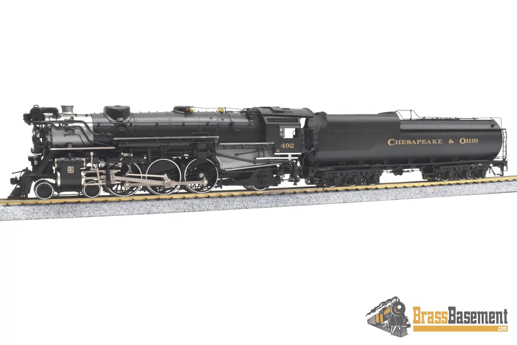 Ho Brass - Challenger Imports Chesapeake & Ohio C&O F-19 4-6-2 Pacific #492 Elesco Fwh Fp Steam