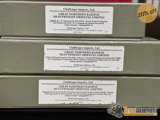 Ho Brass - Challenger Imports Cil 2207.1 Great Northern ‘Oriental Limited’ 11 Car Nib Diesel