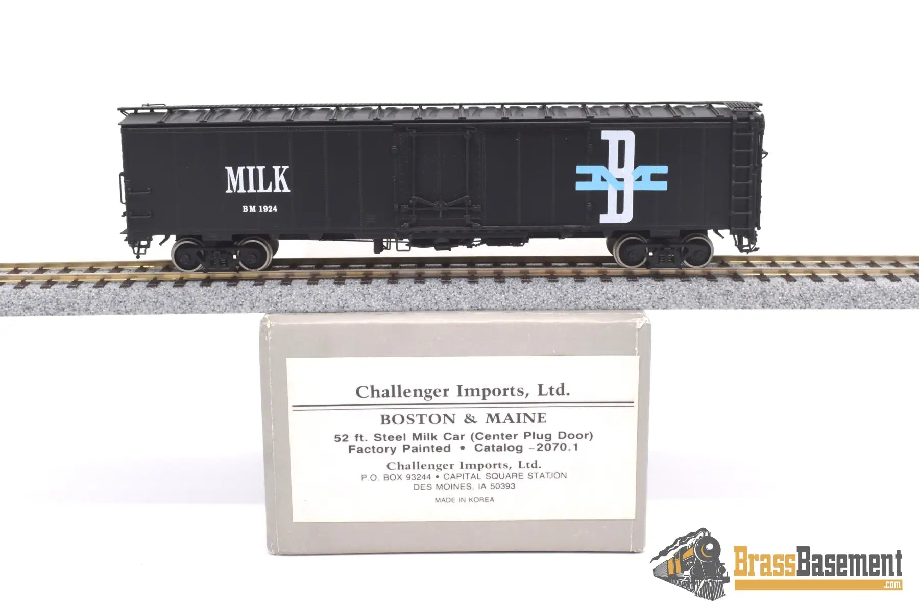 Ho Brass - Cil 2070.1 Boston & Maine 52 Ft Steel Milk Car Factory Paint Passenger