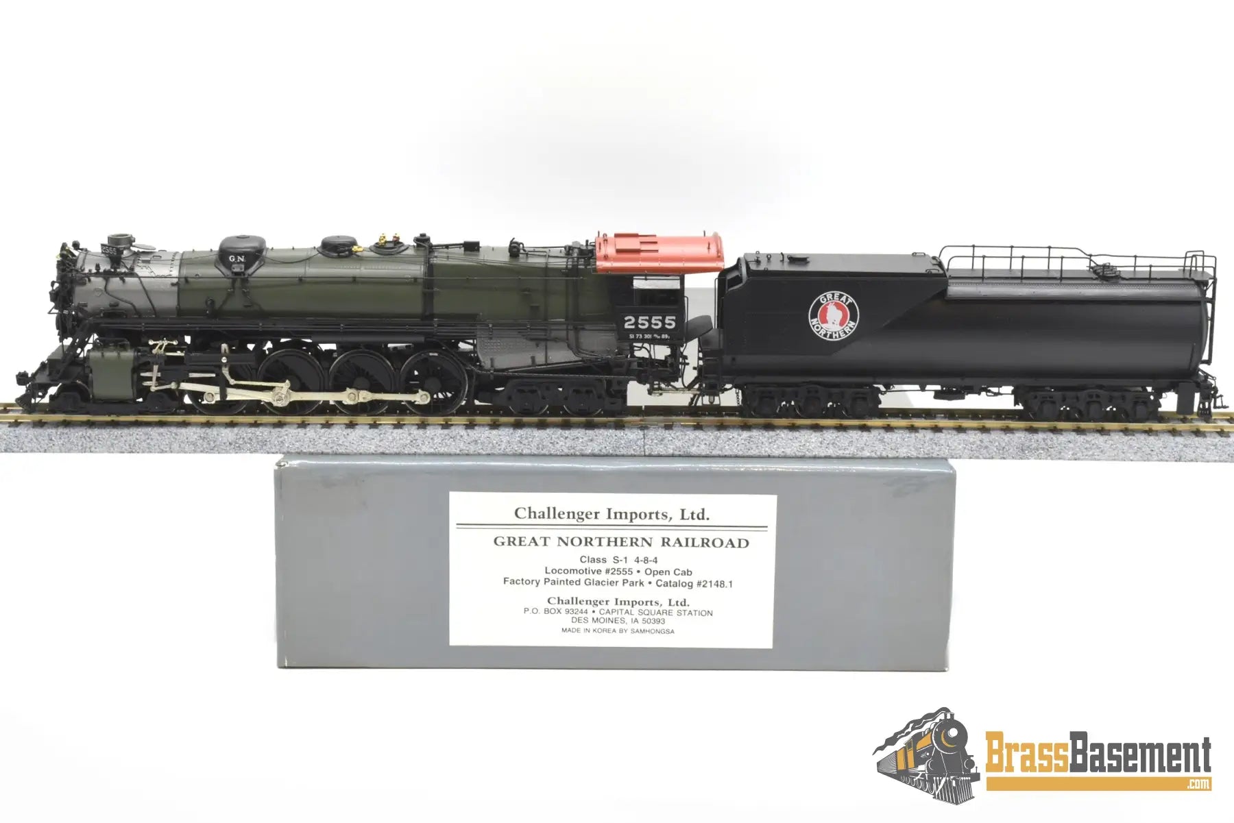 Ho Brass - Cil 2148.1 Great Northern Gn S - 1 4 - 8 - 4 #2555 Glacier Park Scheme Samhongsa Steam