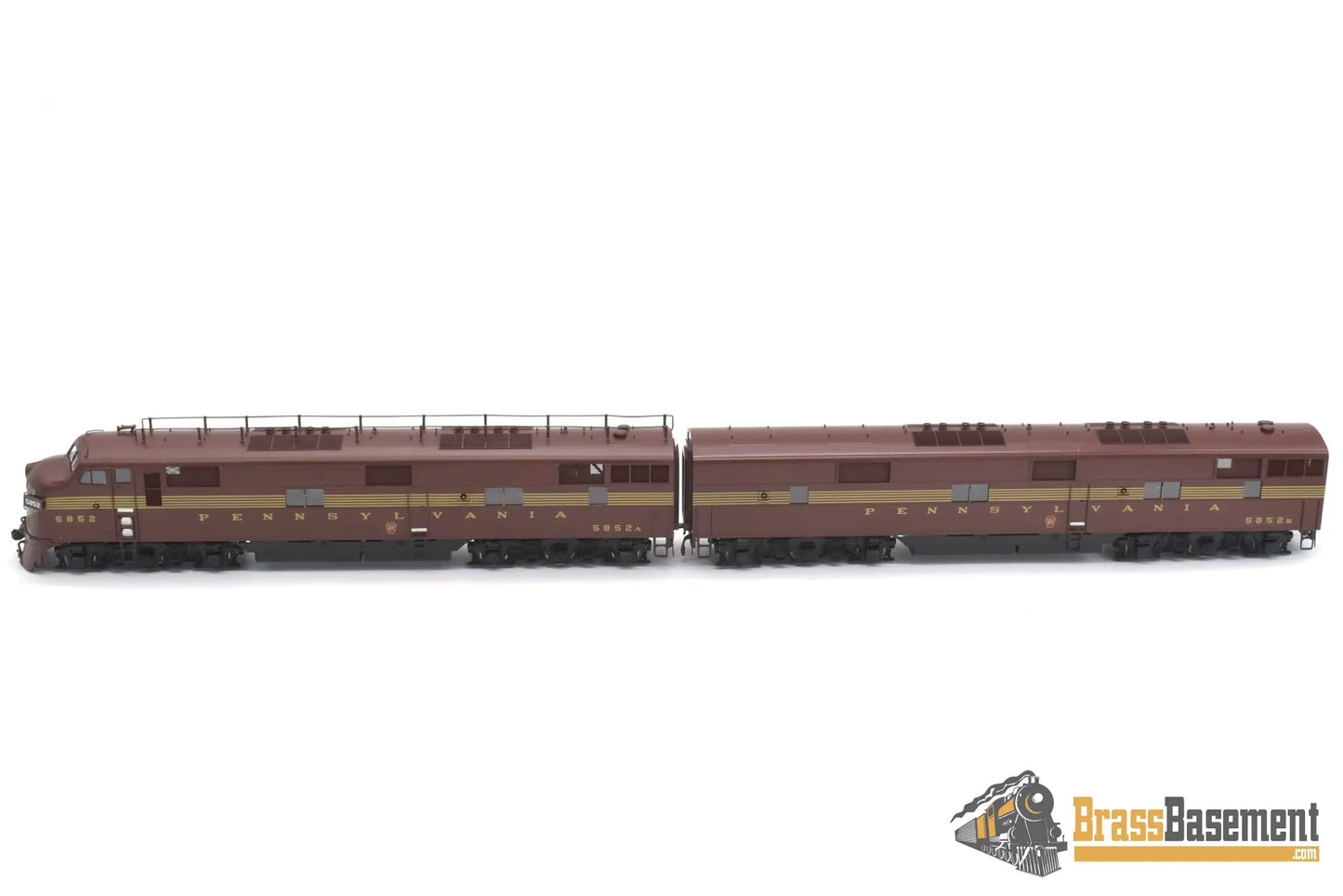Ho Brass - Cil 2196.1 Prr Pennsylvania E7A & E7B Tuscan 5 - Stripe Mint Diesel