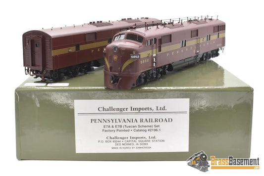 Ho Brass - Cil 2196.1 Prr Pennsylvania E7A & E7B Tuscan 5 - Stripe Mint Diesel