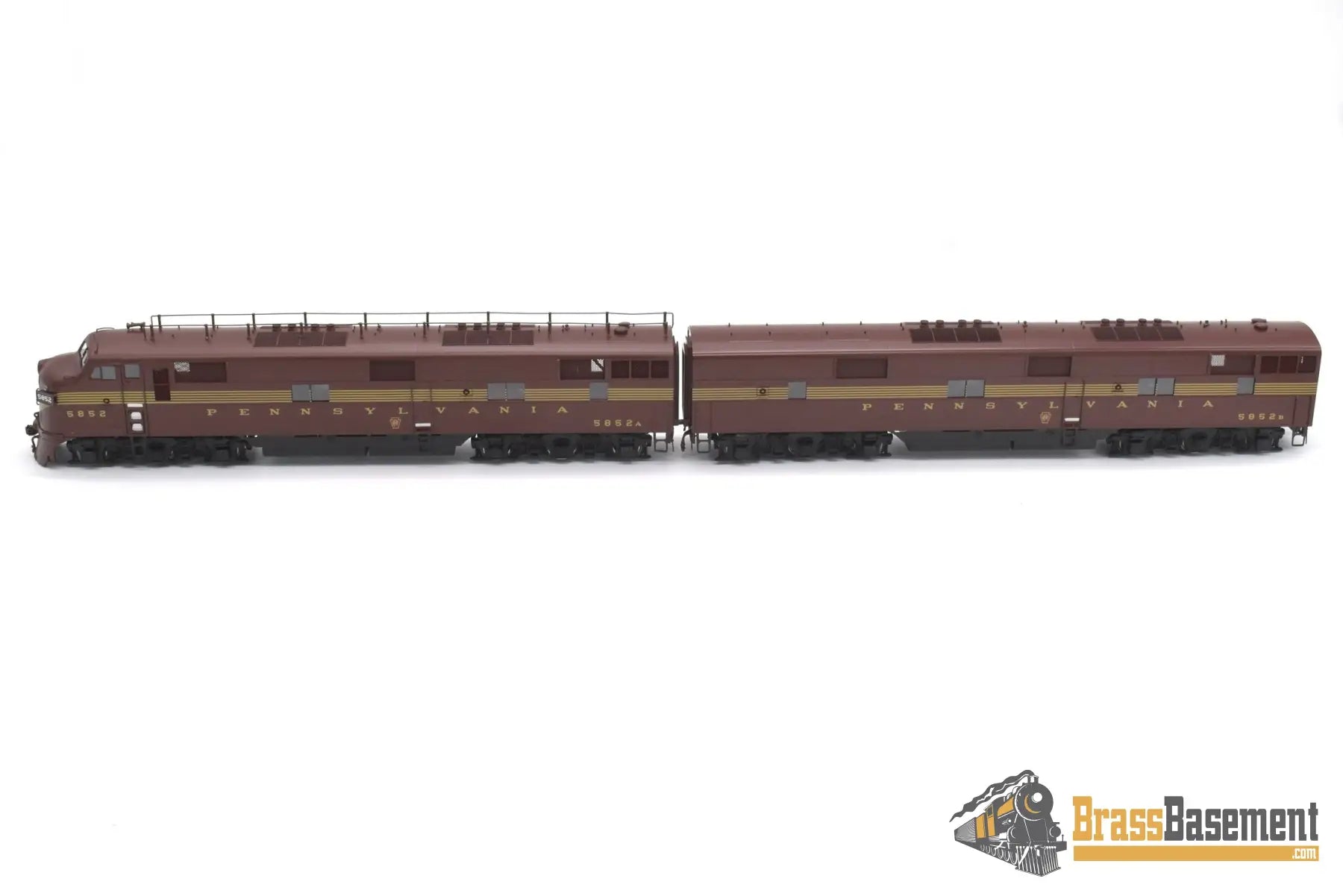 Ho Brass - Cil 2196.1 Prr Pennsylvania E7A & E7B Tuscan 5 - Stripe Mint Diesel