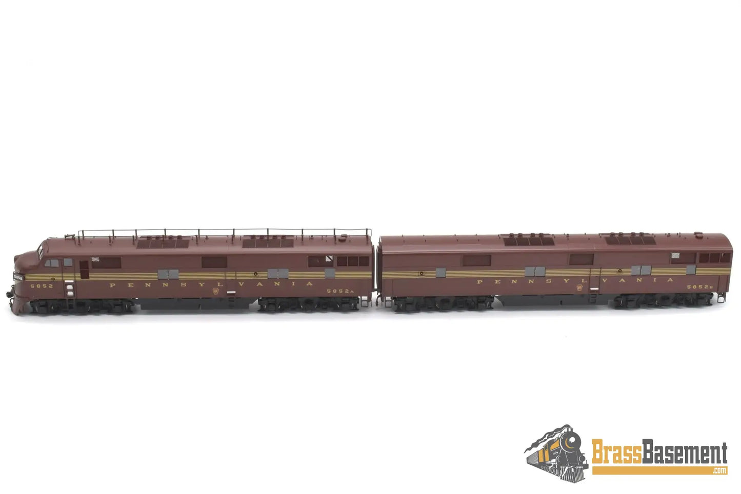 Ho Brass - Cil 2196.1 Prr Pennsylvania E7A & E7B Tuscan 5 - Stripe Mint Diesel