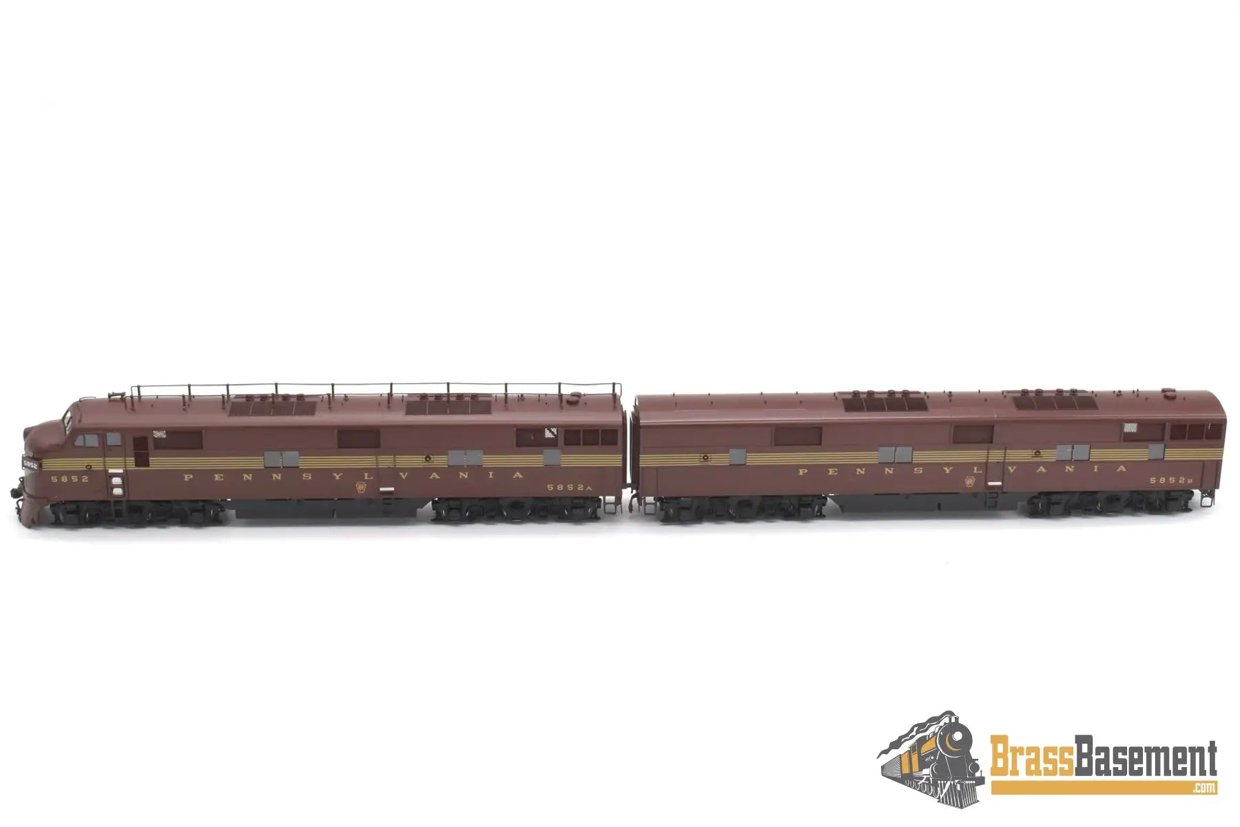 Ho Brass - Cil 2196.1 Prr Pennsylvania E7A & E7B Tuscan 5 - Stripe Mint Diesel
