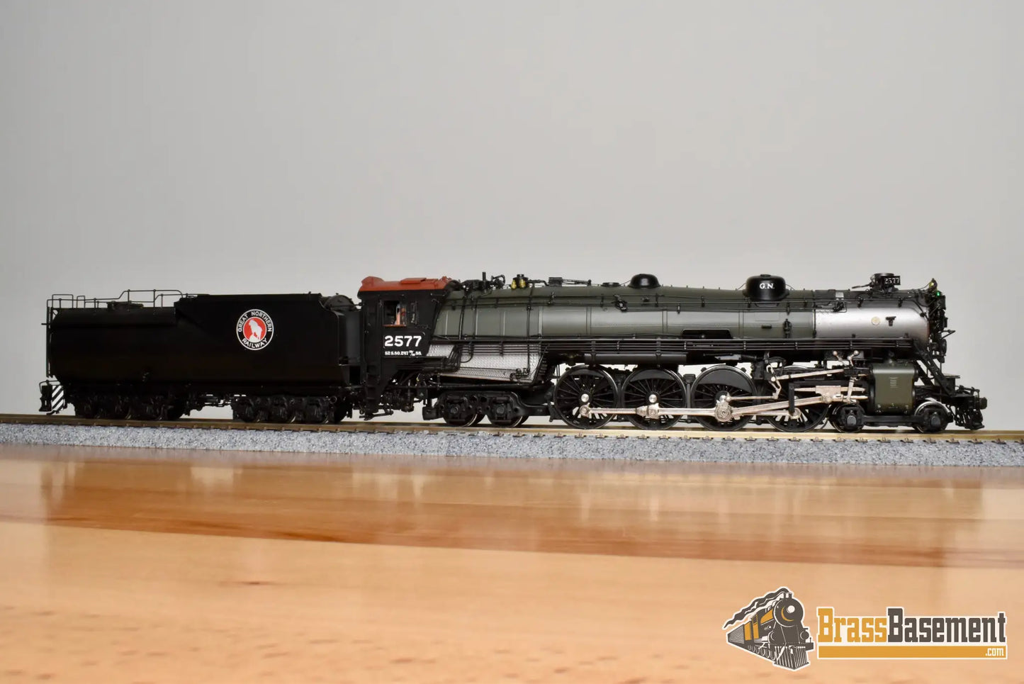 HO Brass - CIL 2202.1 Great Northern GN S-2 4-8-4 #2577 Glacier Park VESTIBULE Cab - Samhongsa Steam