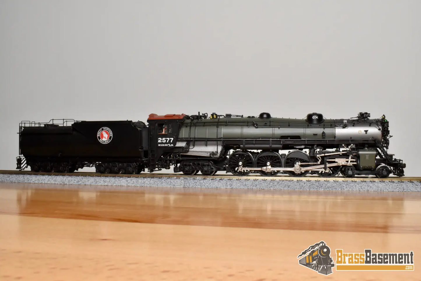 HO Brass - CIL 2202.1 Great Northern GN S-2 4-8-4 #2577 Glacier Park VESTIBULE Cab - Samhongsa Steam