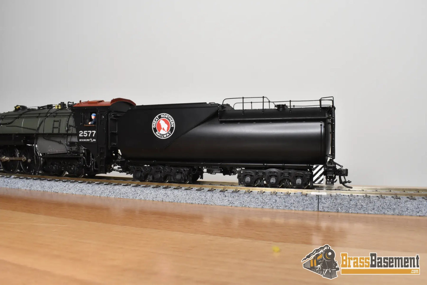 HO Brass - CIL 2202.1 Great Northern GN S-2 4-8-4 #2577 Glacier Park VESTIBULE Cab - Samhongsa Steam