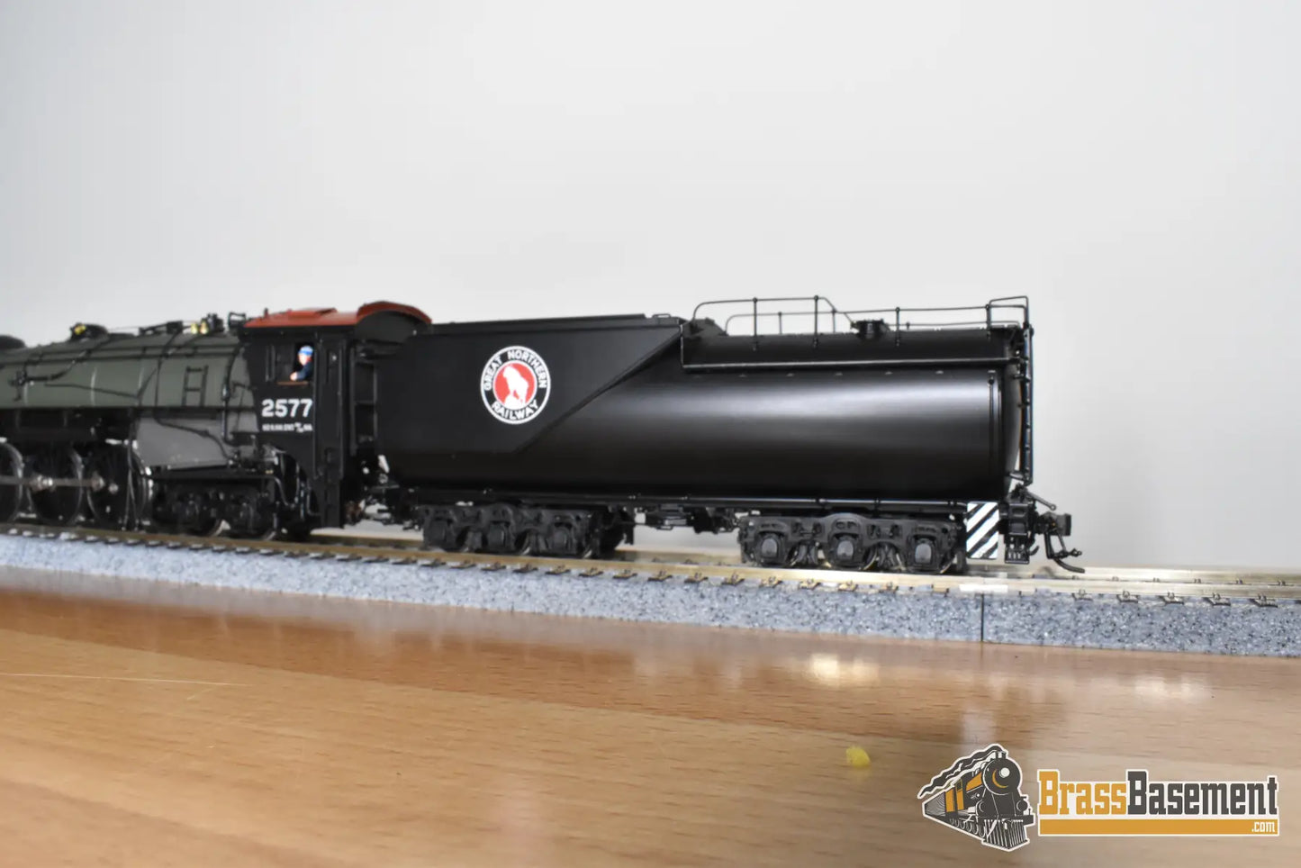 HO Brass - CIL 2202.1 Great Northern GN S-2 4-8-4 #2577 Glacier Park VESTIBULE Cab - Samhongsa Steam