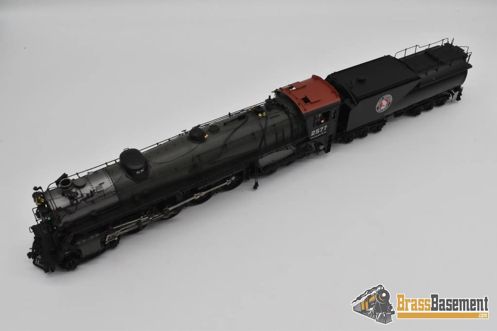 HO Brass - CIL 2202.1 Great Northern GN S-2 4-8-4 #2577 Glacier Park VESTIBULE Cab - Samhongsa Steam