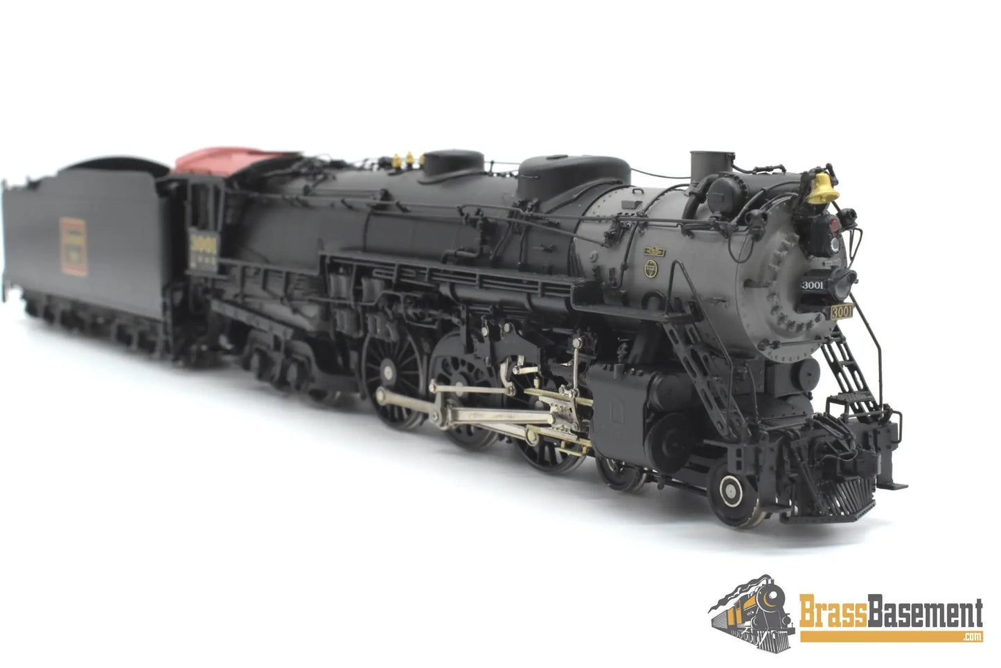 HO Brass - CIL 2258.1 CB&Q Burlington S-4 4-6-4 #3001 w/ Mars Light BoxPox Main Driver Steam