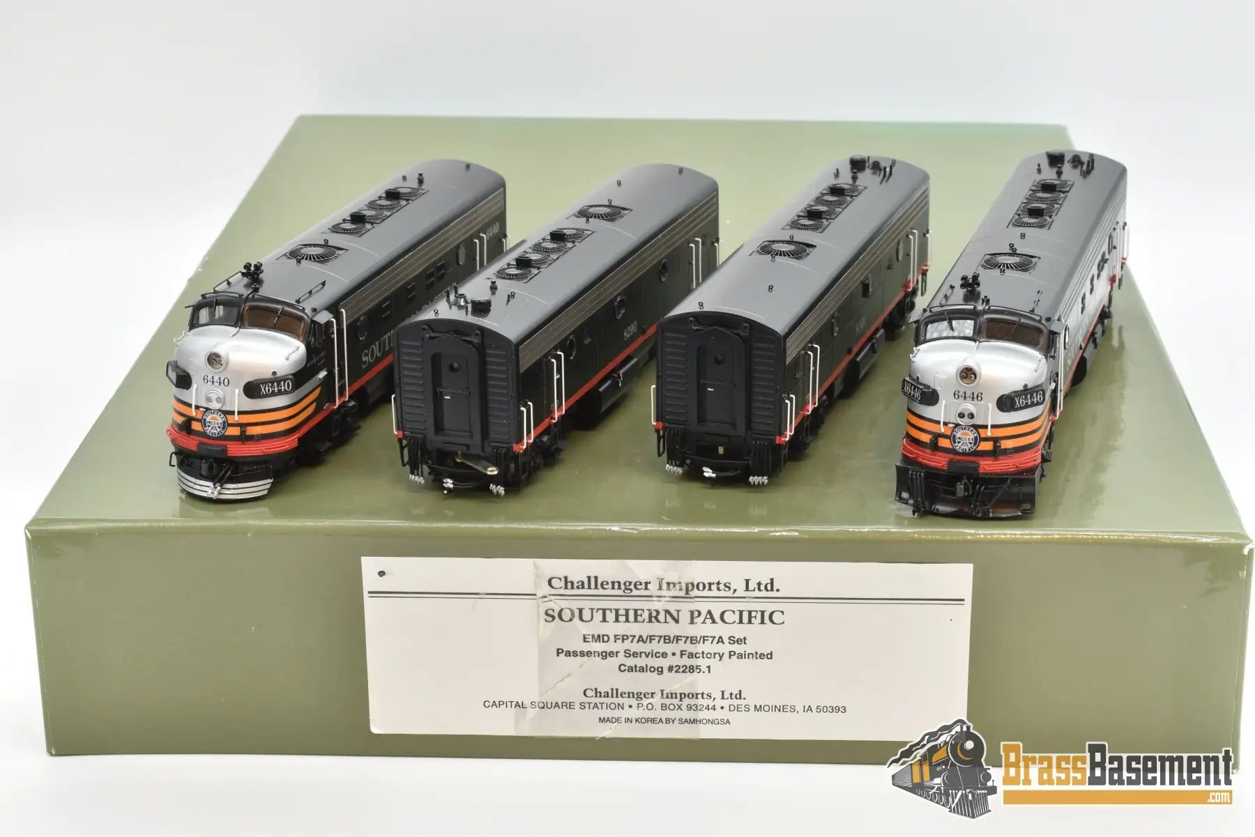 Ho Brass - Cil 2285.1 Sp Southern Pacific Fp7 A And F7 Abb Black Widow F/P Excellent Diesel