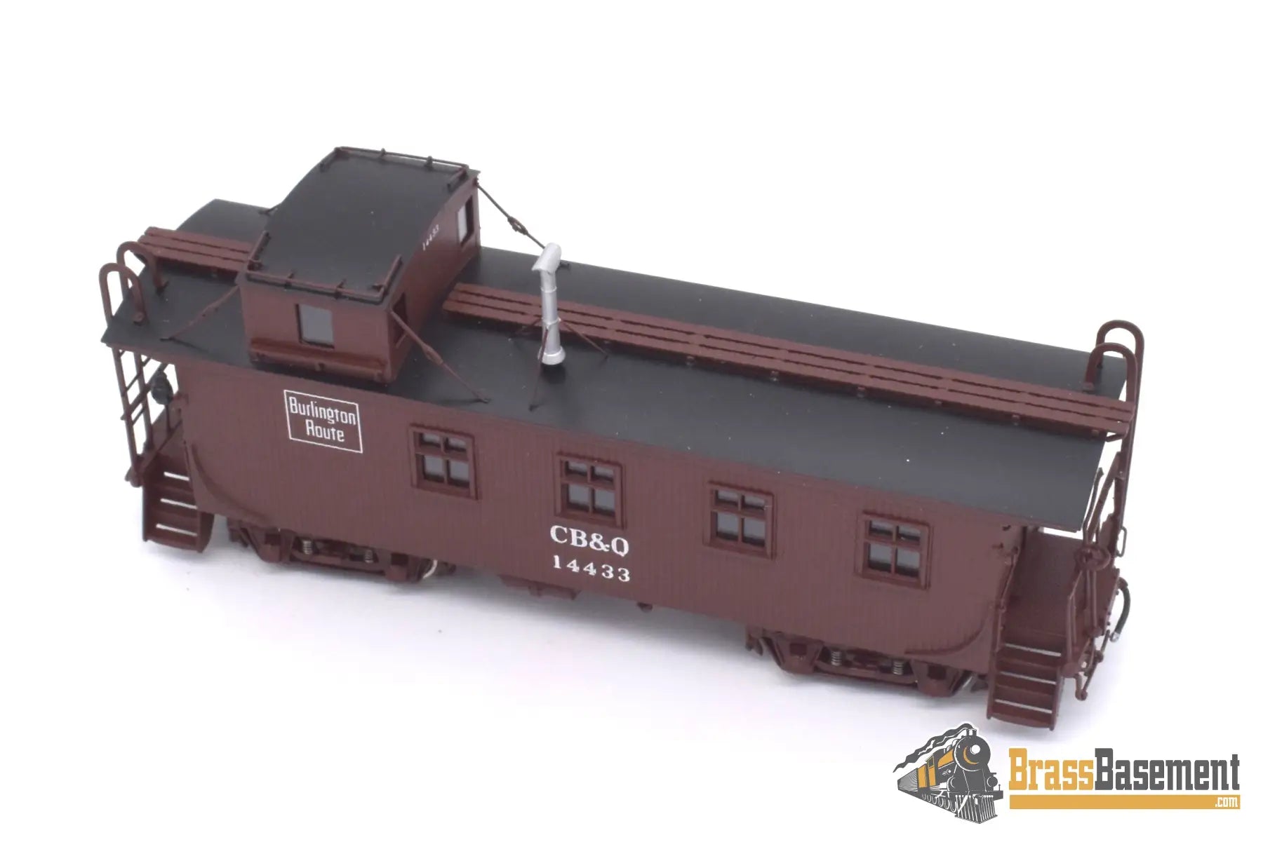 Ho Brass - Cil 2290.3 Cb&Q Burlington Wood Waycar Caboose #14433 Factory Paint