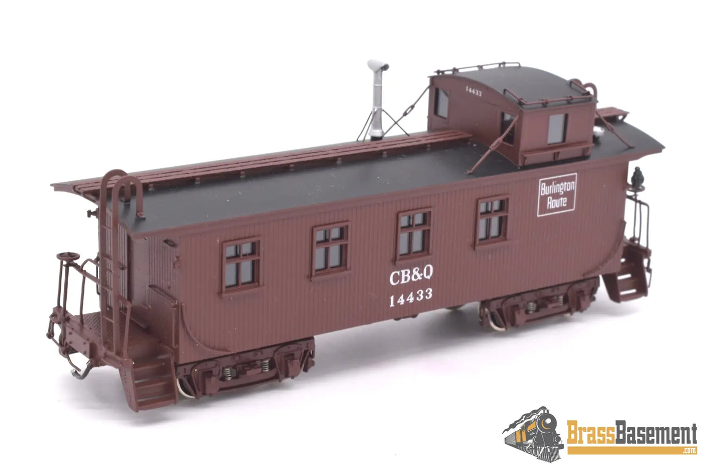 Ho Brass - Cil 2290.3 Cb&Q Burlington Wood Waycar Caboose #14433 Factory Paint