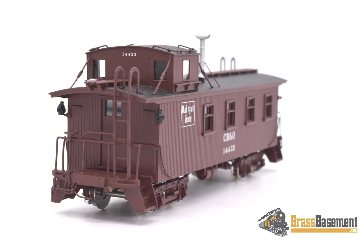 Ho Brass - Cil 2290.3 Cb&Q Burlington Wood Waycar Caboose #14433 Factory Paint