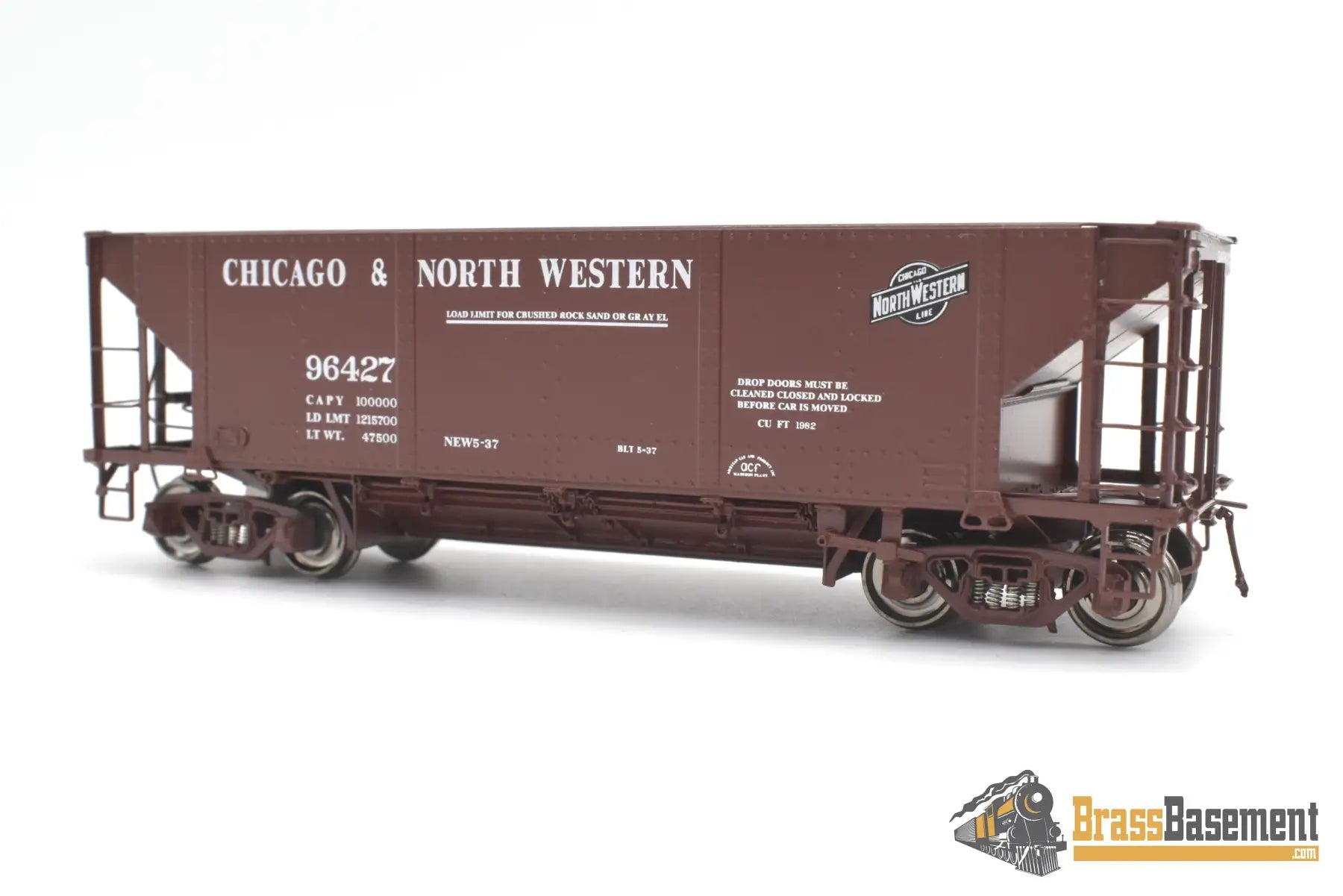 Ho Brass - Cil 2388.1 C&Nw Chicago & Northwestern Hk-50-3 Acf Hart Selective Ballast Car Fp Freight