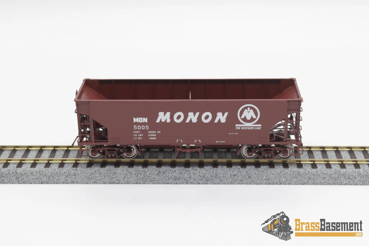 Ho Brass - Cil 2390.1 Monon Ballast Hopper Hk - 50 - 4 Factory Paint Freight