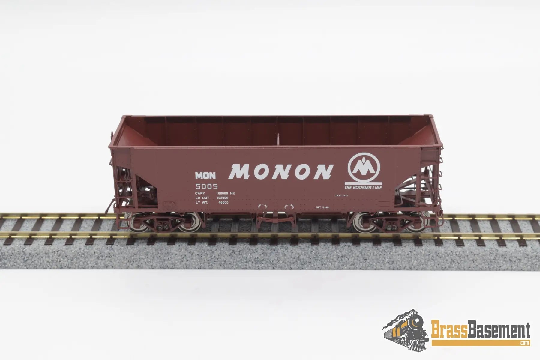 Ho Brass - Cil 2390.1 Monon Ballast Hopper Hk - 50 - 4 Factory Paint Freight