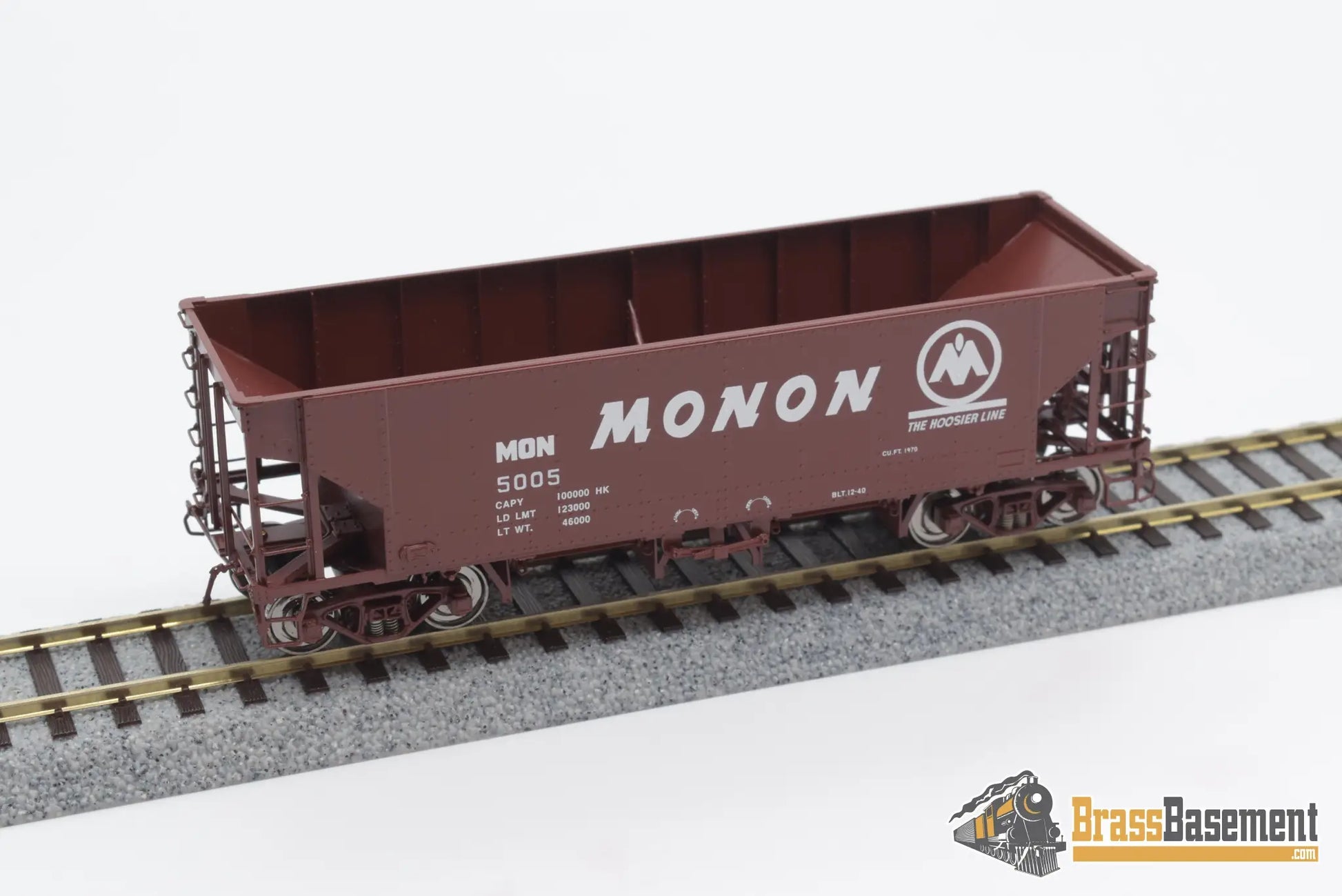 Ho Brass - Cil 2390.1 Monon Ballast Hopper Hk - 50 - 4 Factory Paint Freight