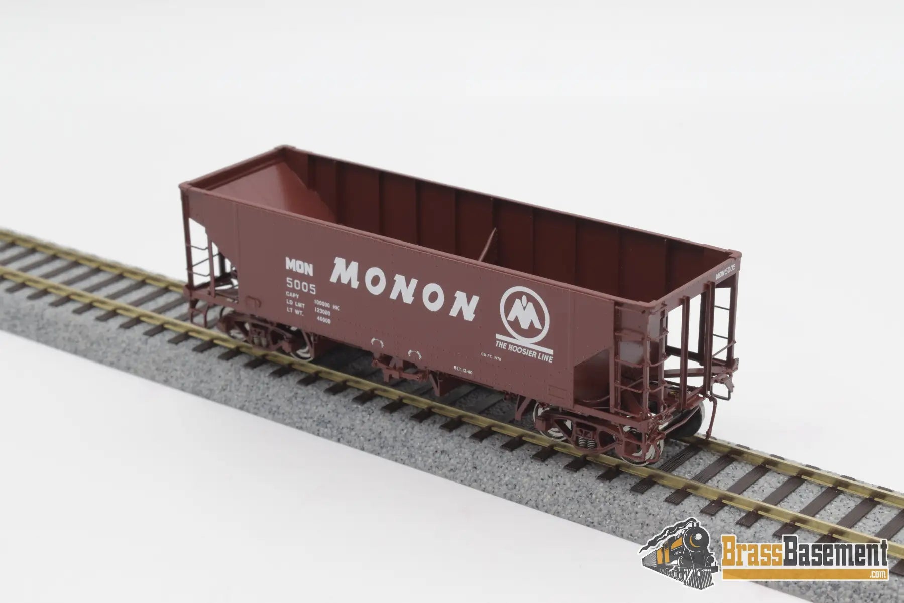 Ho Brass - Cil 2390.1 Monon Ballast Hopper Hk - 50 - 4 Factory Paint Freight