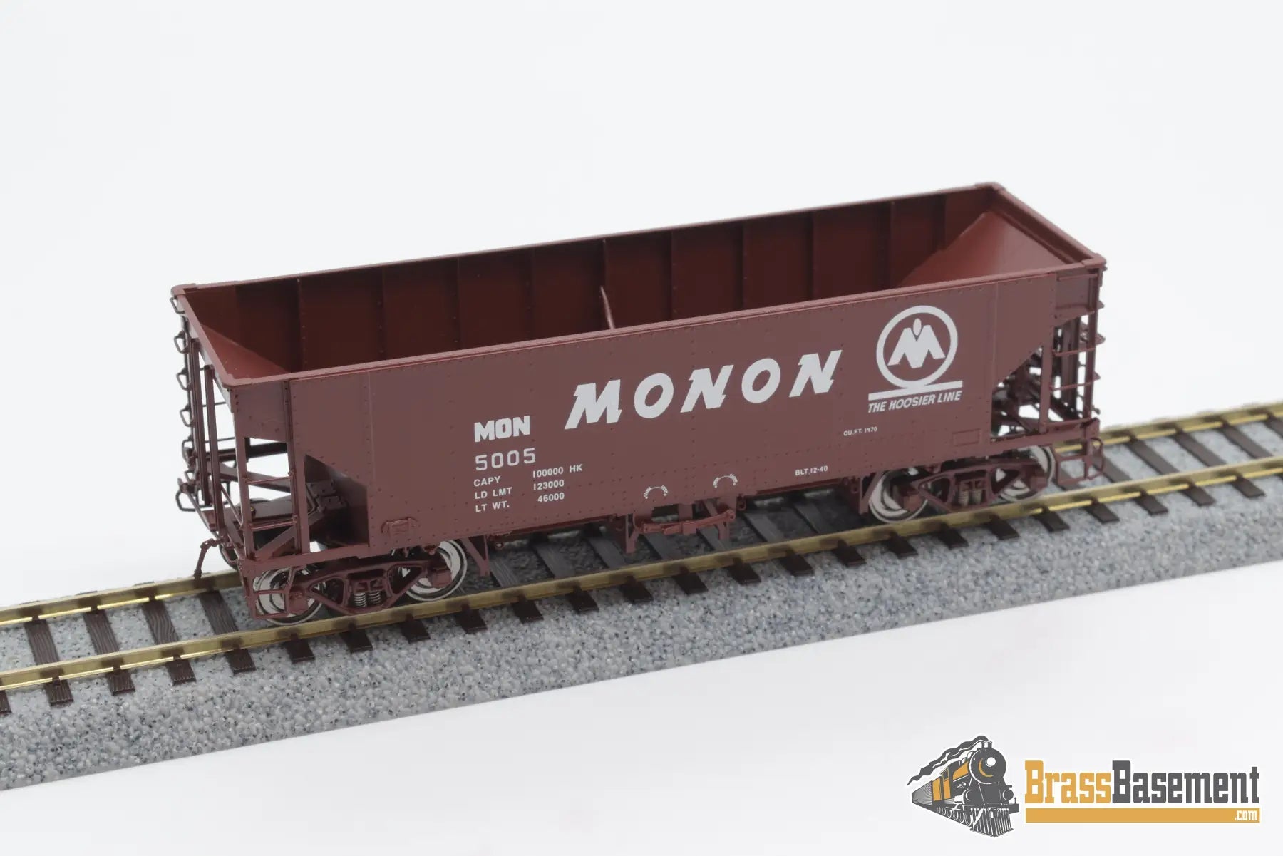 Ho Brass - Cil 2390.1 Monon Ballast Hopper Hk - 50 - 4 Factory Paint Freight
