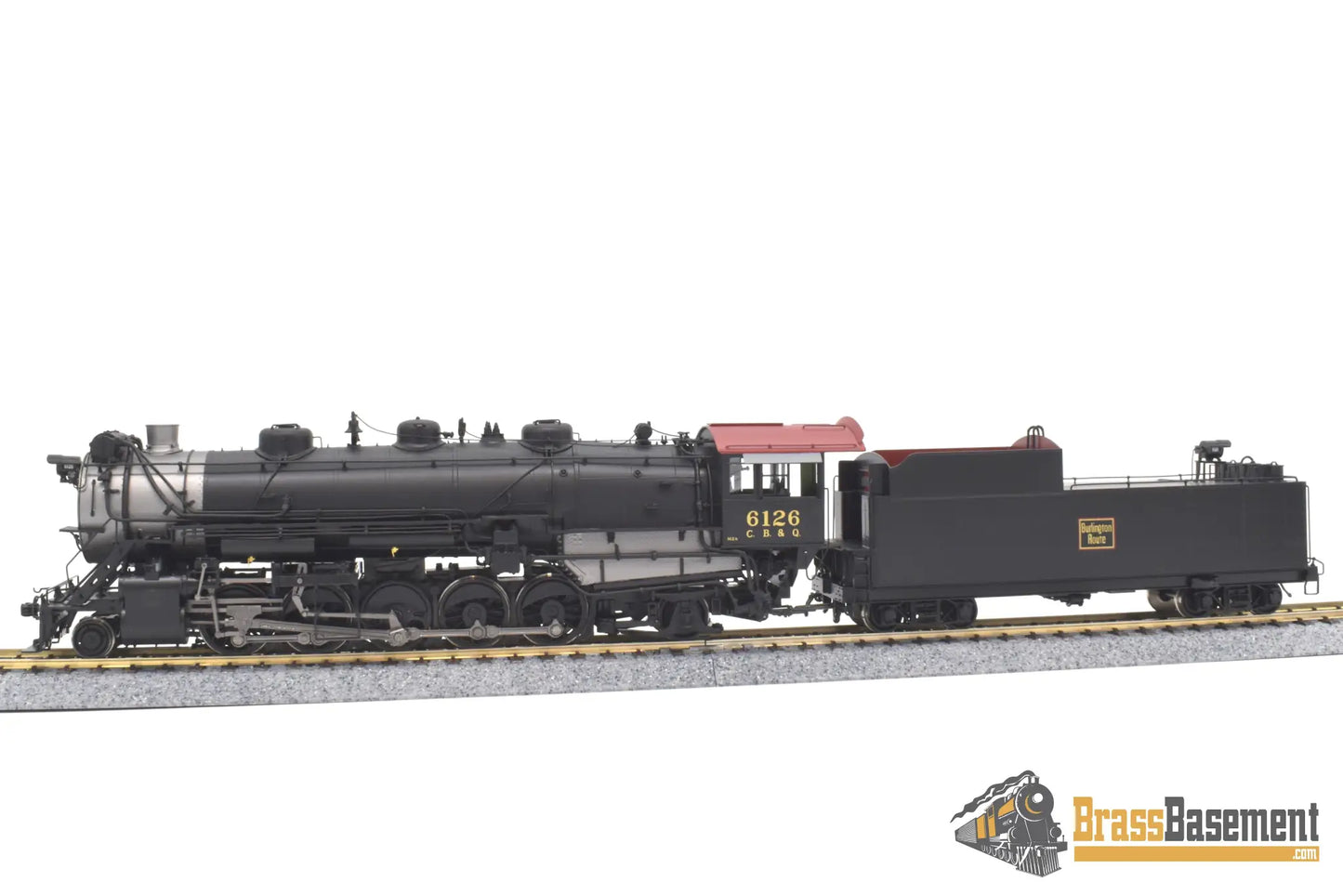 Ho Brass - Cil 2501.1 Cb&Q Burlington M2A #6126 2 - 10 - 2 W/ Elesco Fwh F/P Steam