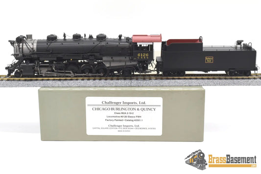 Ho Brass - Cil 2501.1 Cb&Q Burlington M2A #6126 2 - 10 - 2 W/ Elesco Fwh F/P Steam