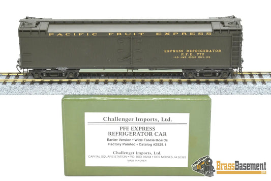 Ho Brass - Cil 2529.1 Pacific Fruit Express Refrigerator Car Early Version Factory Paint Passenger