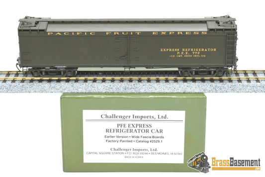 Ho Brass - Cil 2529.1 Pacific Fruit Express Refrigerator Car Early Version Factory Paint Passenger