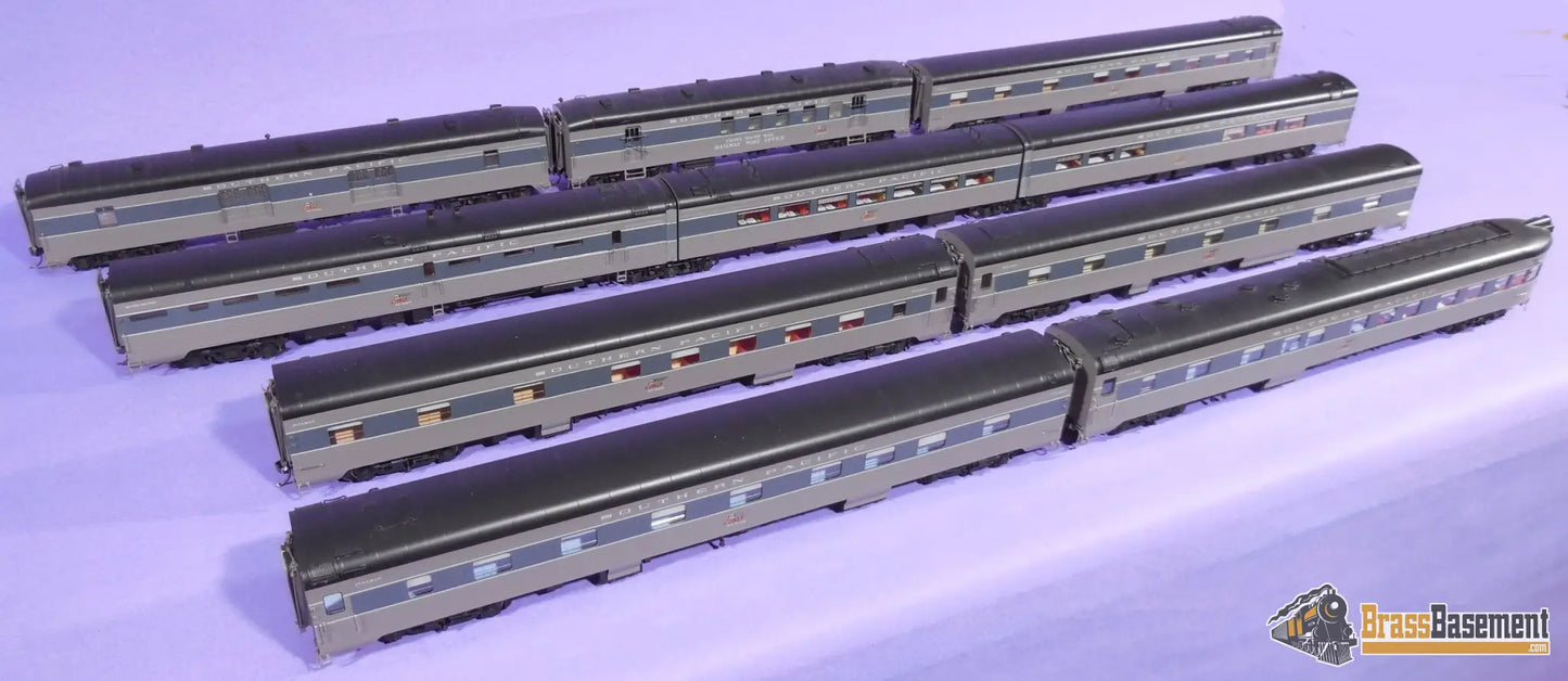 HO Brass - Coach Yard 0970 The 1956 ’Lark’ Train - Two-Tone Paint! 10 Car Set - Mint Passenger