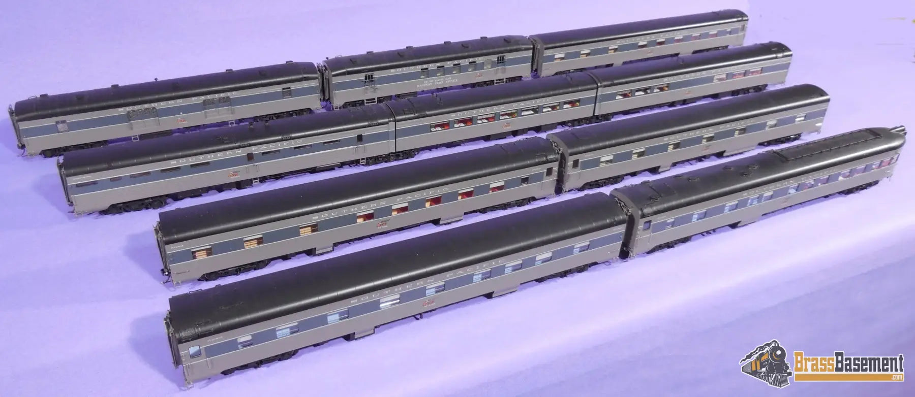 HO Brass - Coach Yard 0970 The 1956 ’Lark’ Train - Two-Tone Paint! 10 Car Set - Mint Passenger