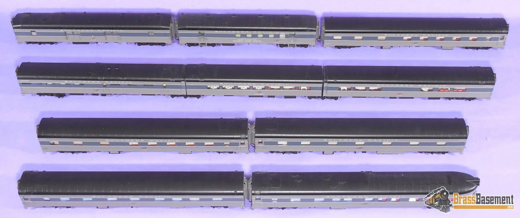 HO Brass - Coach Yard 0970 The 1956 ’Lark’ Train - Two-Tone Paint! 10 Car Set - Mint Passenger