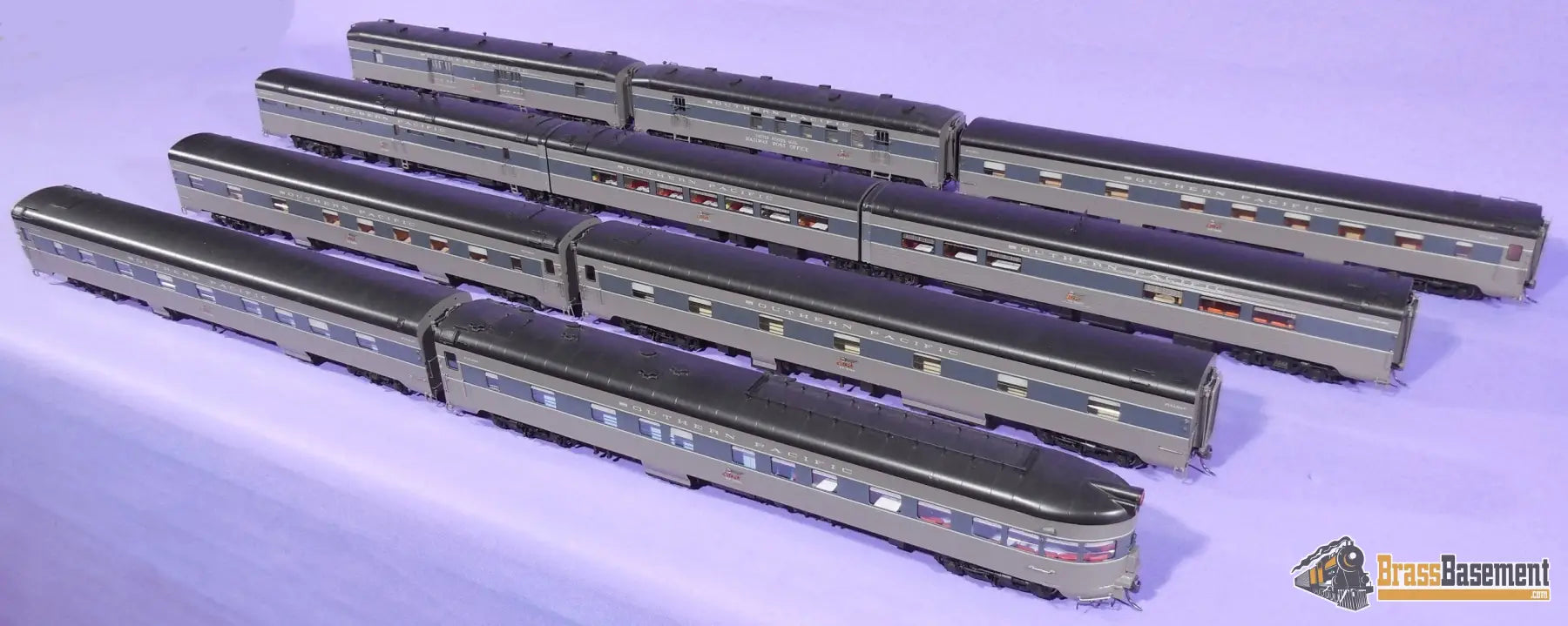 HO Brass - Coach Yard 0970 The 1956 ’Lark’ Train - Two-Tone Paint! 10 Car Set - Mint Passenger
