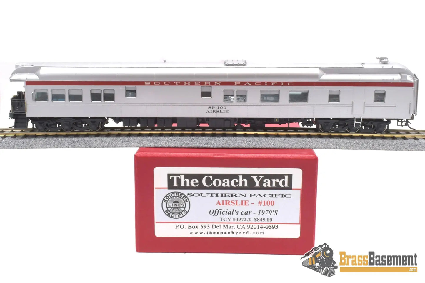 Ho Brass - Coach Yard 0972.2 Southern Pacific Sp Business Car ’Airslie’ #100 F/P Passenger