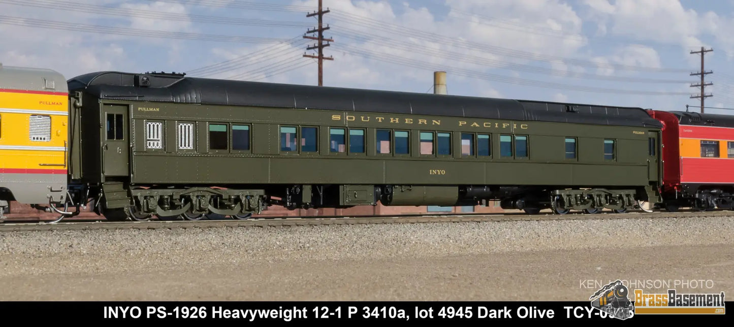 Ho Brass - Coach Yard 0988 The ’Starlight’ Train Daylight Overland Two - Tone And Green Paint!