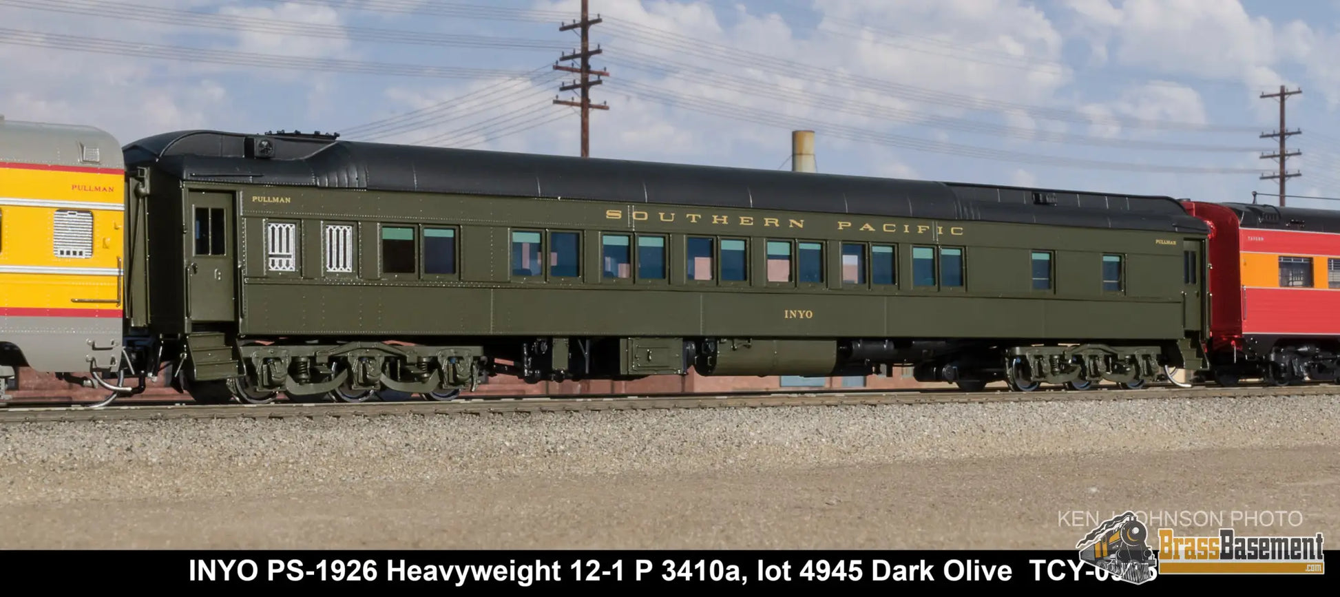 Ho Brass - Coach Yard 0988 The ’Starlight’ Train Daylight Overland Two - Tone And Green Paint!