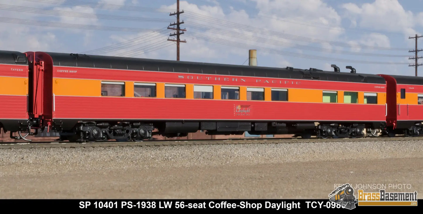 Ho Brass - Coach Yard 0988 The ’Starlight’ Train Daylight Overland Two - Tone And Green Paint!