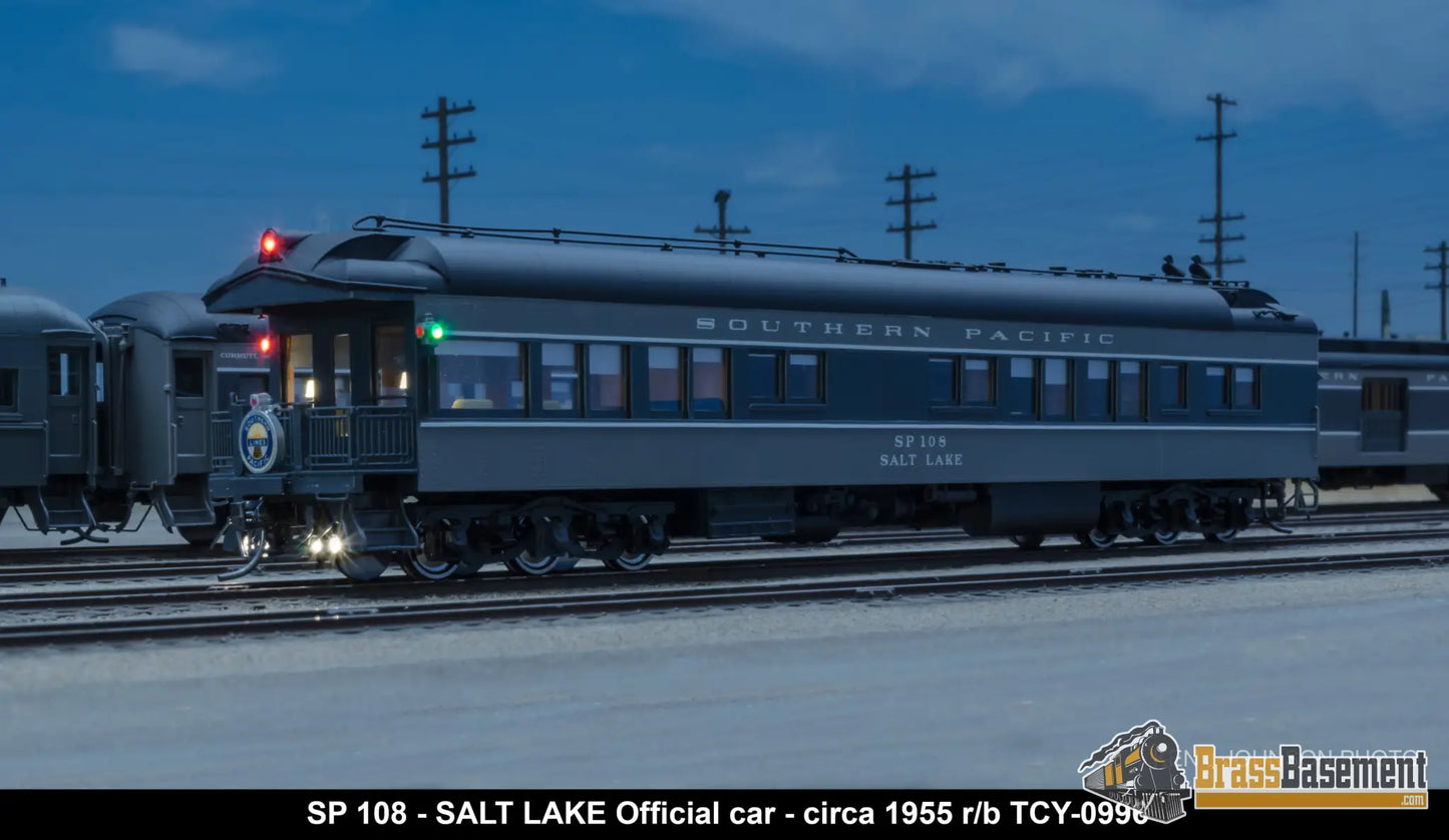 Ho Brass - Coach Yard 0998 Southern Pacific Sp Official’s Car ’Salt Lake’ #108 F/P 1955 Ttg
